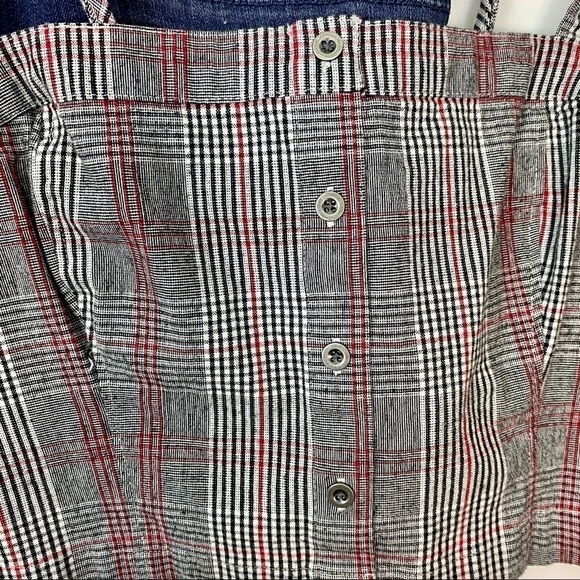 NWT Hollister Plaid button front tank size M - Picture 3 of 11